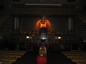 front interior hall of buddhas
