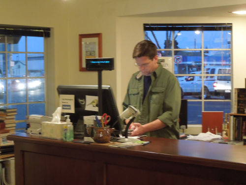 jeff behind the counter