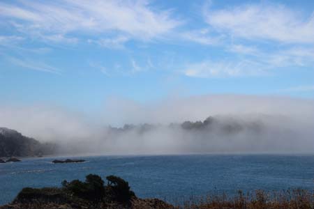 Ocean and incoming fog