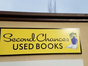 2018 is all about second chances. (Banner in front of store.)