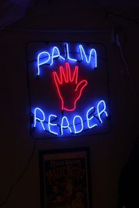 Palm Reading Sign. Certified mediums do not need to read palms